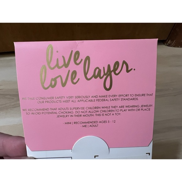 NOC GORJANA Mini & Me Bracelet Set With Hot Pink Tassels‎ Gold - Picture 3 of 4